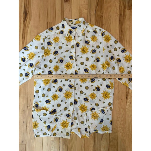 Vintage Pendleton Classic Women's Shirt Anchors Sun Nautical Size Small Button - Picture 8 of 9